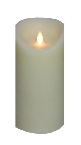 Wax Flickering Candle, 5"W x 8"H, Various Colors