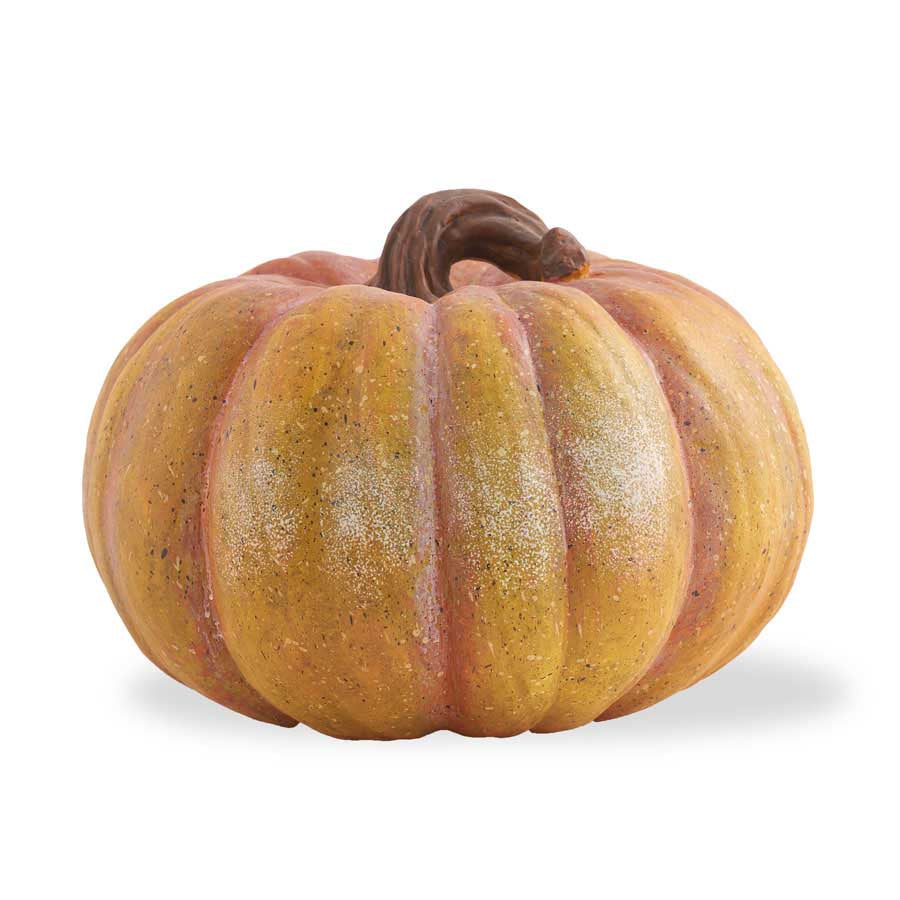 Short Resin Pumpkin, Orange