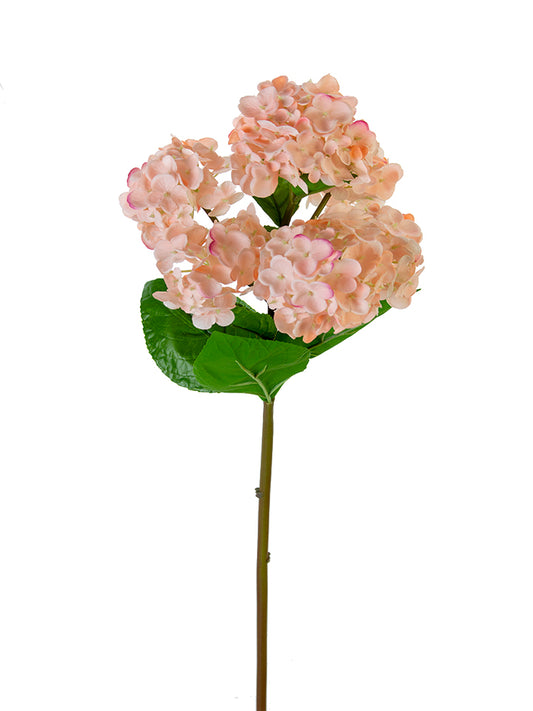 25.5" Fresh Touch Hydrangea Spray, Light Coral