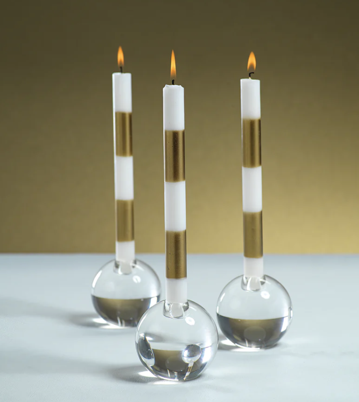 Modern Gold Candles, Set of 6