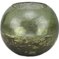 Antique Gold & Green Metallic Glass Bowl