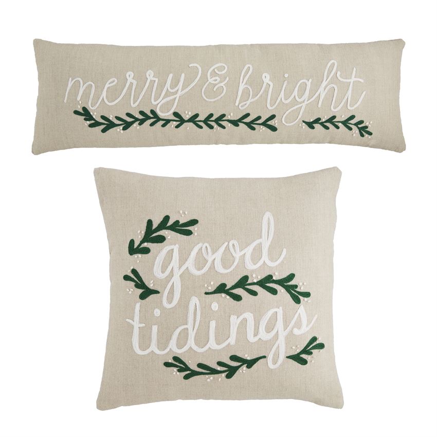 Holiday White Berry Pillow (Various Styles)