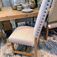 Gabby Square Back Linen Chair