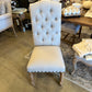 Natural Linen Tufted Chair