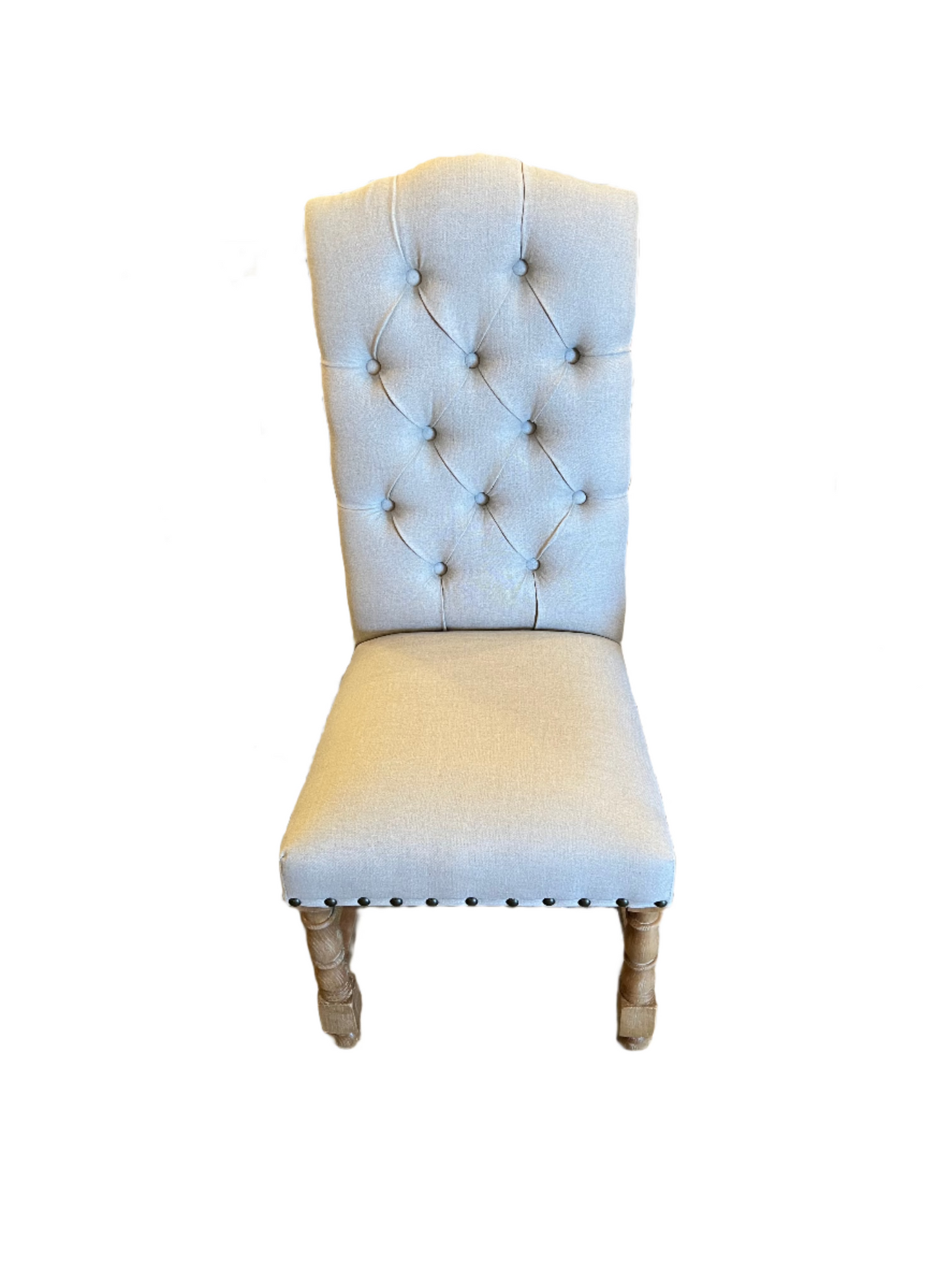 Preston Natural Linen Tufted Chair