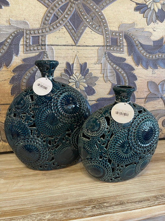 Blue Ceramic Vase (Various Sizes)