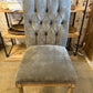 Ophelia Side Chair, Gray Velvet