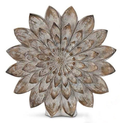 Carved Resin Tabletop Flower (Various Sizes)