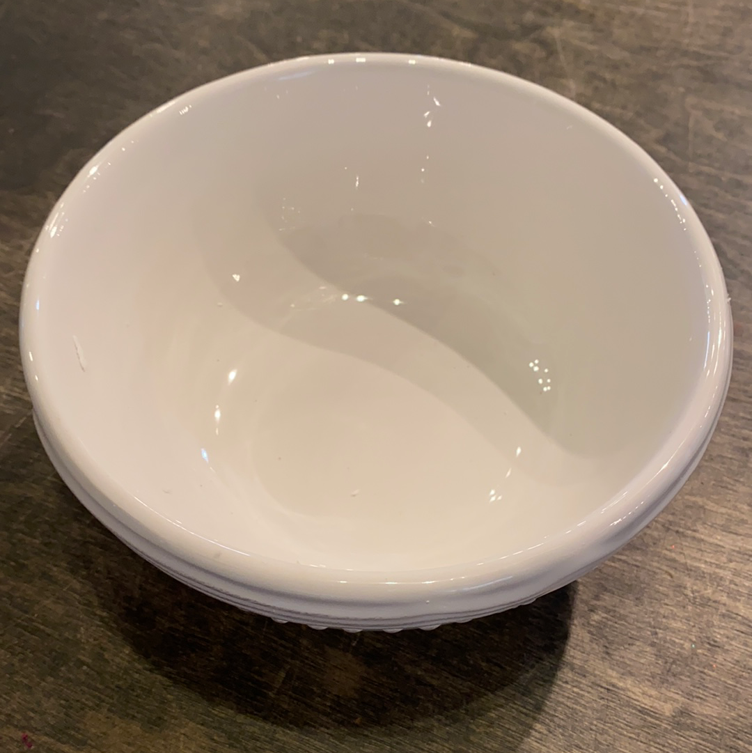 Scalloped Bowl, White