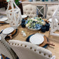 White Distressed Criss Cross Square Open Lantern