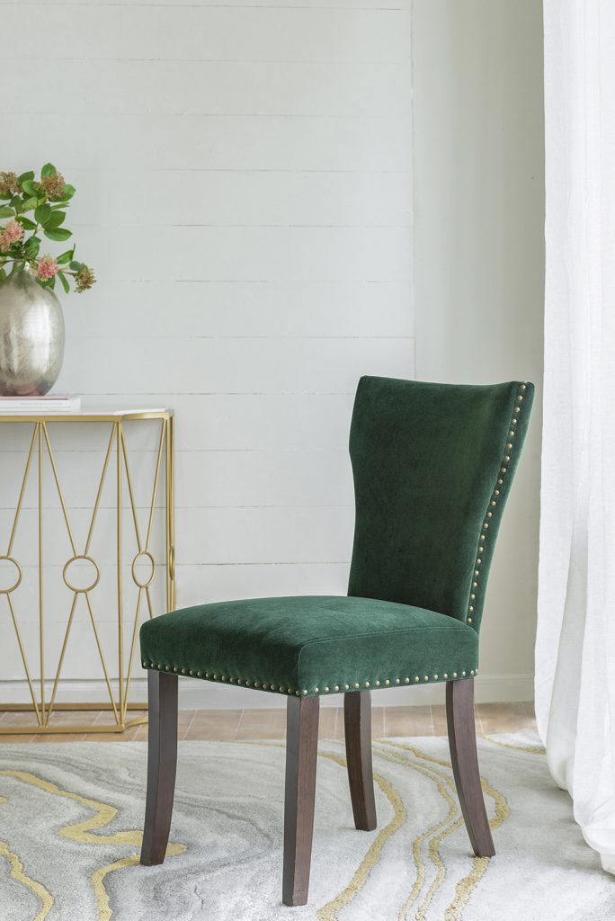 Velvet Dining Chair, Green