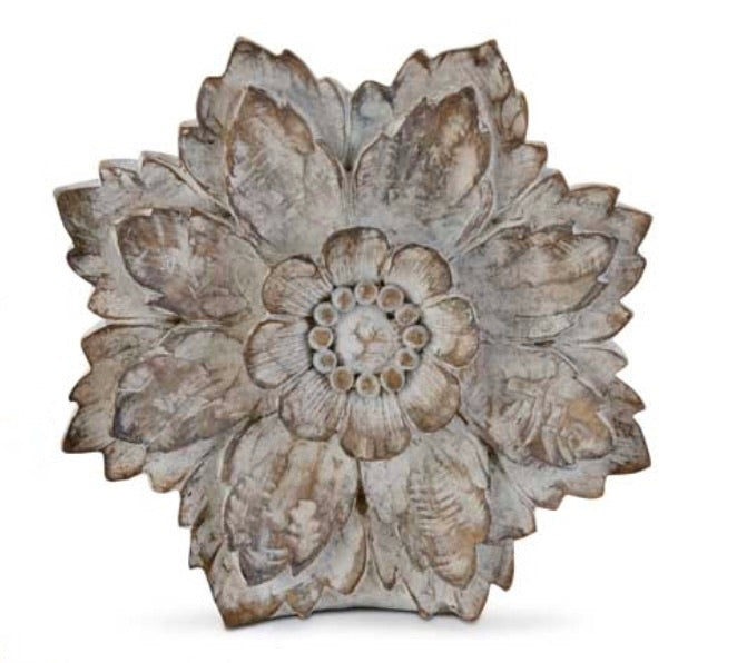 Carved Resin Tabletop Flower (Various Sizes)