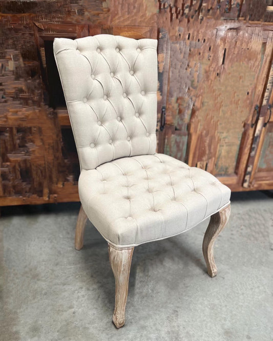 Elise Linen Tufted Chair