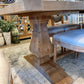 Addison 7' Parquet Dining Table, Natural Finish