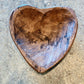 Wooden Heart Dough Bowl, Small