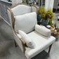 Harlow Linen Wingback Chair