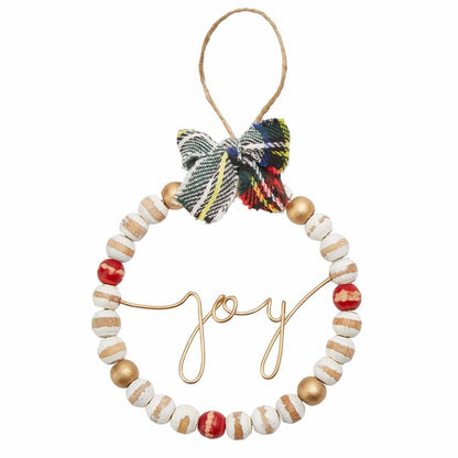 Beaded Sentiment Ornament (Various Styles)