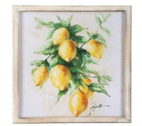 Framed Canvas Lemon Painting (Various Styles)