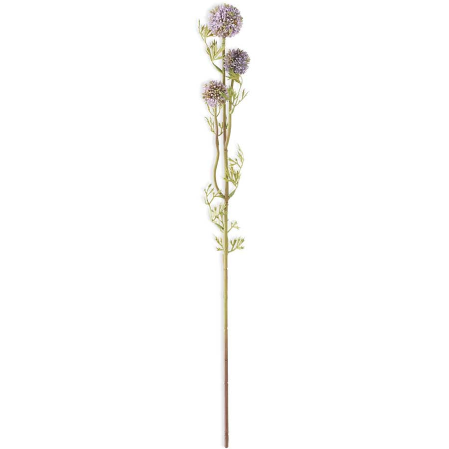 25" Mini Allium Stem, Light Purple