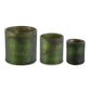 Olive Green Matte Glass Cylinder Container (Various Sizes)