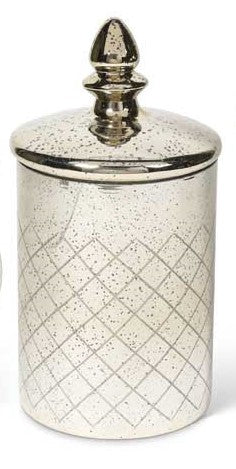 Mercury Glass Canister with Lid (Various Styles)