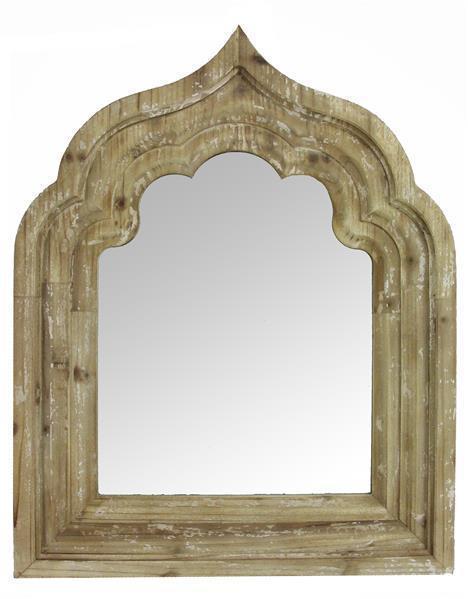Wood Arch Mirror, Natural