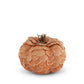Medium Scalloped Wood Chip Pumpkin, Orange
