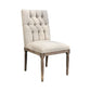 Ophelia Side Chair, Natural Linen