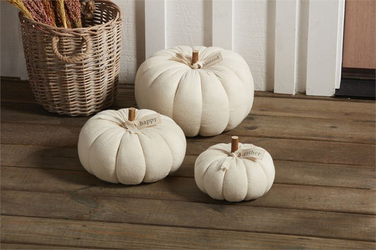 Cream Pumpkin Sitter (Various Sizes)