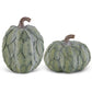 Resin Layered Green Leaf Pumpkin (Various Sizes)