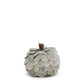 Small Scalloped Wood Chip Pumpkin, Sage Green