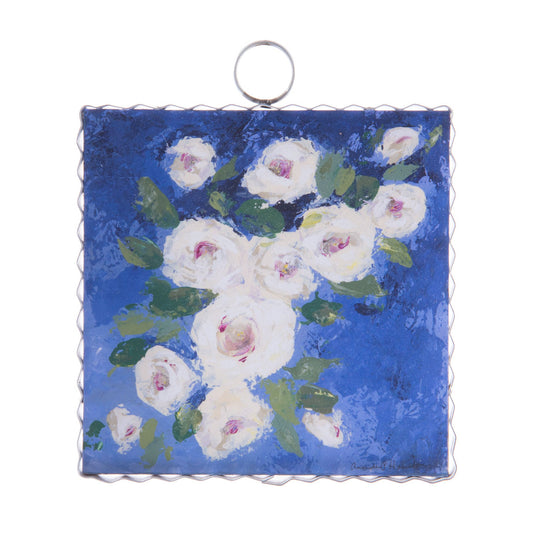 Shabby White Roses Mini Gallery Print
