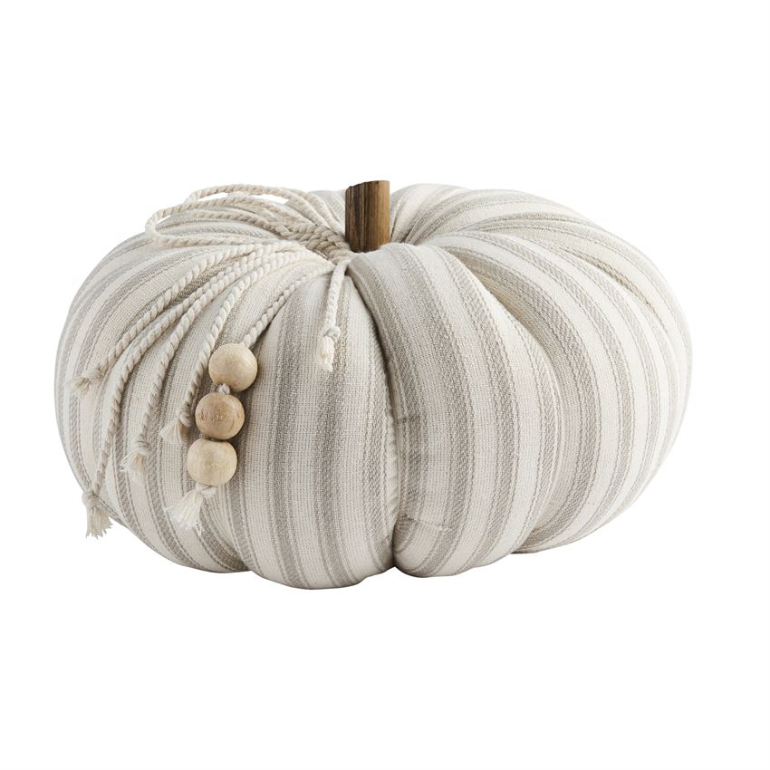 Ticking Stripe Pumpkin Sitter (Various Sizes)