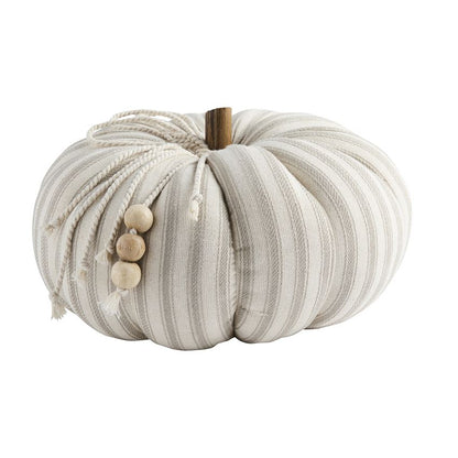 Ticking Stripe Pumpkin Sitter (Various Sizes)