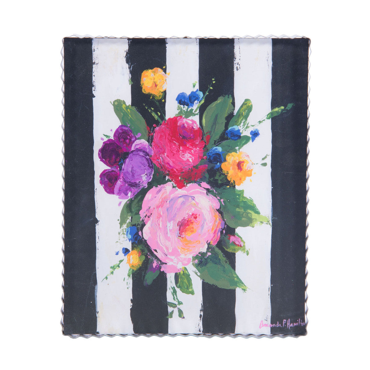 Spring Mix on Stripes Gallery Print
