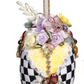 6" Harlequin Jeweled Egg Ornament (Assorted Styles)