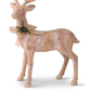 Large Resin Wood Reindeer with Bow (Various Styles)