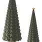 Velvet Christmas Tree with Star Top, Sage Green (Various Sizes)
