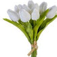 10" Tulip Bundle, White