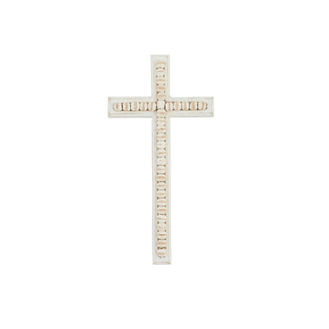 Wooden Beaded Cross